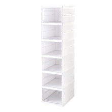 6-Layer Stackable Foldable Storage Organizer Cart for Clothes, Kitchen, Closet & Bathroom