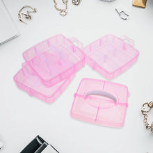 Versatile 18-Grid 3-Layer Transparent Plastic Organizer Box with Adjustable Dividers for Jewelry & Fishing Hooks