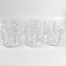 Glass Coffee & Tea Cup / Mug With Handle, Water glass (6 pcs Set / 225 ML)